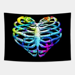 Rib Cage Floral 3 Tapestry