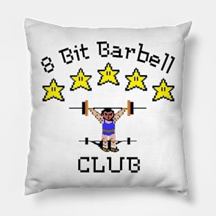 8 Bit Barbell Club Pillow