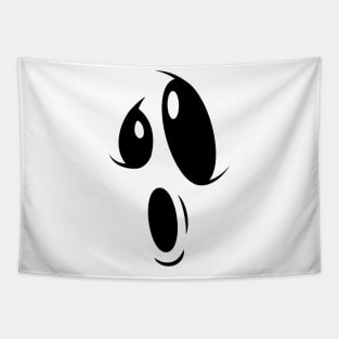 'Halloween Ghost Face' Funny Ghost Face Halloween Tapestry