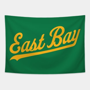 East Bay California Baseball Script T-Shirt: Show Your Love for the Game with Bold Local Flair! Tapestry