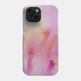 Pink and Yellow Watercolour Painting Phone Case