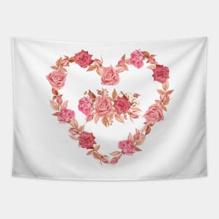 Roses heart Tapestry