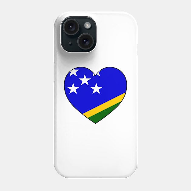 Heart - Solomon Islands Phone Case by Tridaak