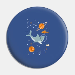 Space Sharks Pin