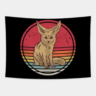 Fennec Fox Vintage Retro Tapestry