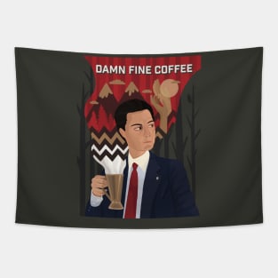 Damn Fine Coffee Tapestry