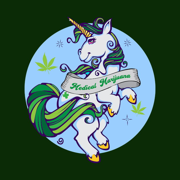 Medical Marijuana Unicorn by kushcoast