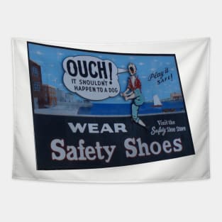 Safety Shoes Billboard Tapestry