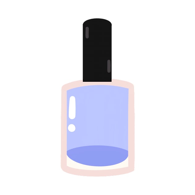 Blue nail polish bottle by mia-alice85