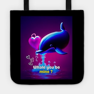 whale you be mine Tote