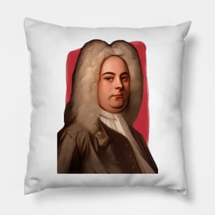 German - British Composer George Frideric Handel illustration Pillow