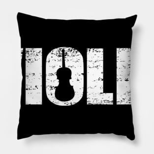 Distressed Look Violin Gift For Violinists Pillow