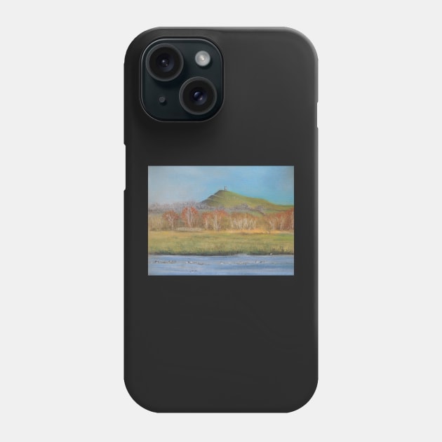 Glastonbury Tor In Autumn Phone Case by AlexaZari