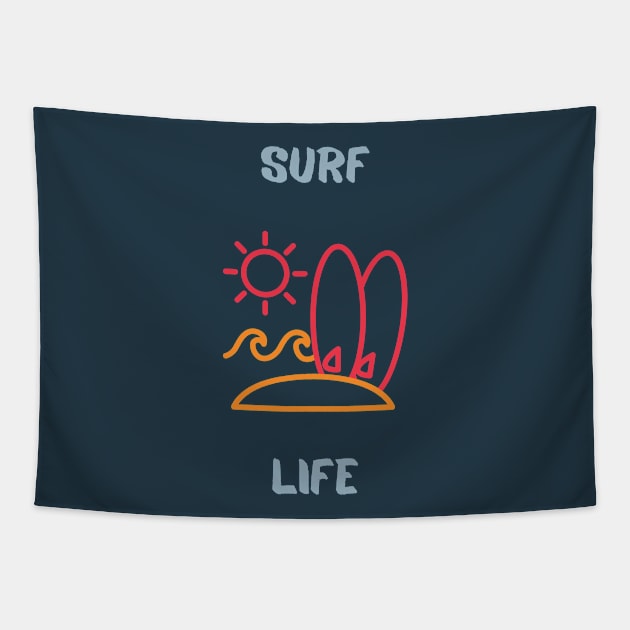 Surf Life Tapestry by LegitHooligan