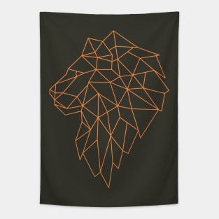 Lineart Lion Design In minimal style Tapestry