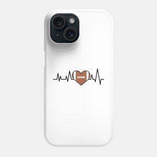 Heartbeat Pulse - American Football Phone Case