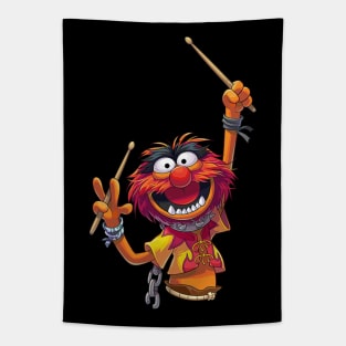 The Grunge Drummer In Puppet Show Tapestry