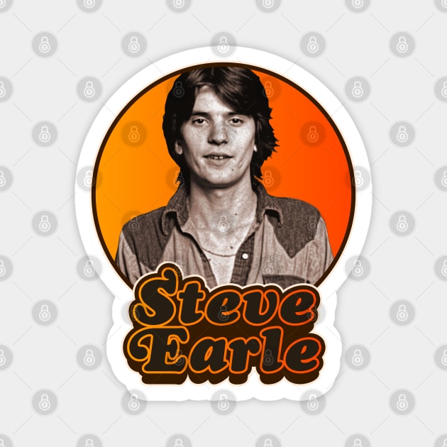 Retro Steve Earle Tribute Magnet by darklordpug