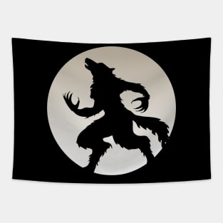 Werewolf in the Moonlight - Werewolf Art Tapestry