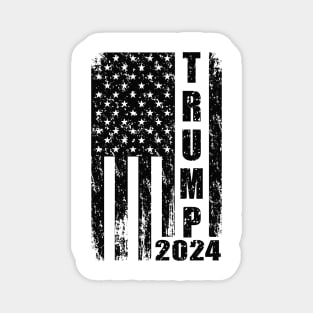 Trump American flag 2024 Magnet