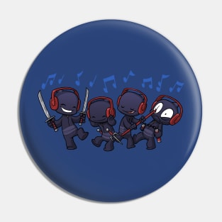 Ninja Dance Party Pin