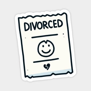 Divorced Note Magnet