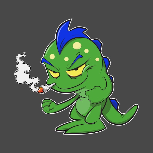 WEED LIZARD by CoySoup