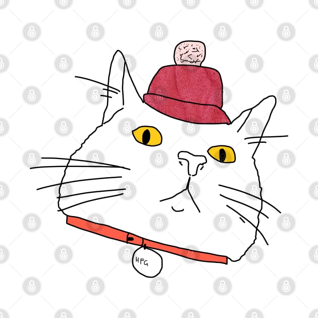 Here's a silly cat in a silly hat! by HFGJewels