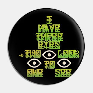 Three eyes Pin