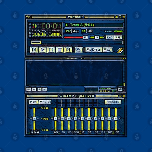 Winamp Stylized and Worn by karutees