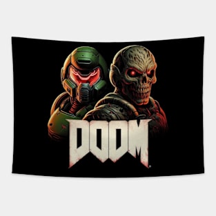 Doom Guy and Demon Tapestry