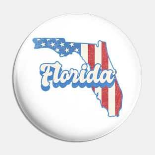 Patriotic Florida Pin