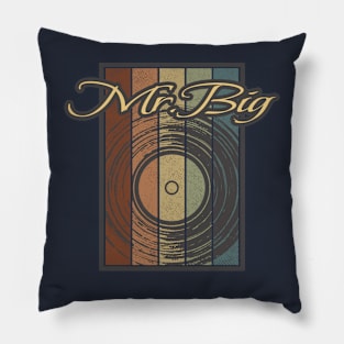 Mr. Big Vynil Silhouette Pillow