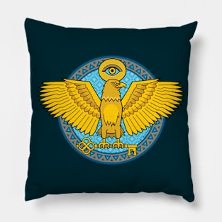 Visionary Gold Eagle Pillow