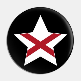 Alabama State Flag Star Pin