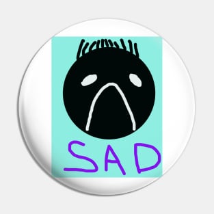 Sad Baby Face Pin