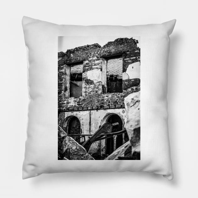 Church Ruins - Libanus Swansea 2012 Pillow by SimplyMrHill