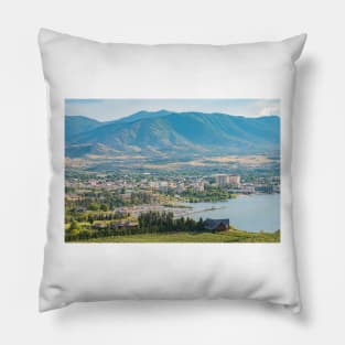 Penticton British Columbia Scenic View in Summer Pillow