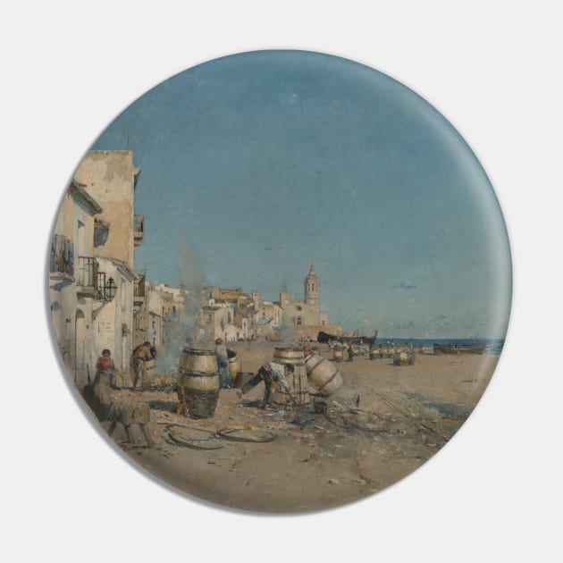 Sitges by Juan Roig y Soler Pin by Classic Art Stall