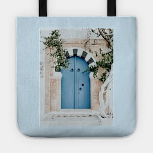 Blue Arabic style door Tote