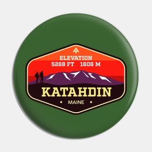 Mount Katahdin - Maine - Appalachian Trail Mountain Climbing Badge Pin