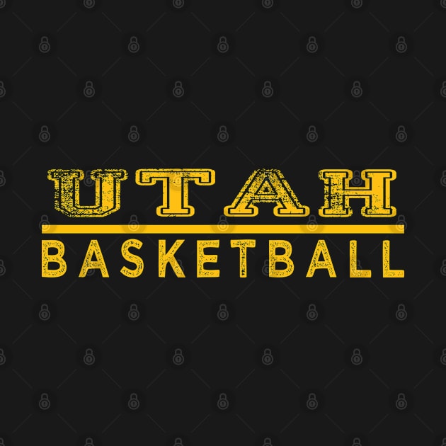 Awesome Basketball Utah Proud Name Vintage Beautiful Team by Frozen Jack monster