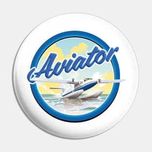 Aviator logo Pin