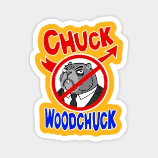 Stop Chuck Woodchuck Magnet