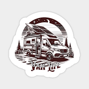 Van Life - On the road Magnet