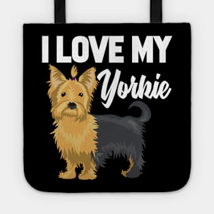 I Love My Yorkie Tote