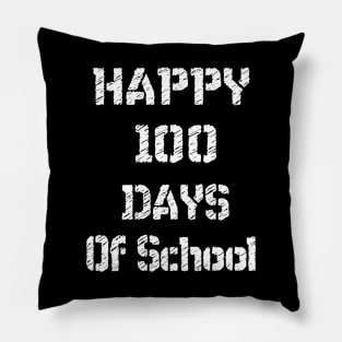 Cute Happy 100th Day of School Gift 100 Days Smarter T-Shirt Pillow