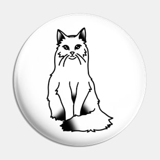 Fluffy Kitty Pin