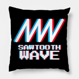 Sawtooth Wave 8-Bit Pillow