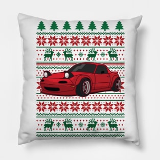 Miata Christmas Pillow